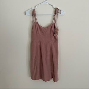 Aeropostale dusty pink tie strap dress